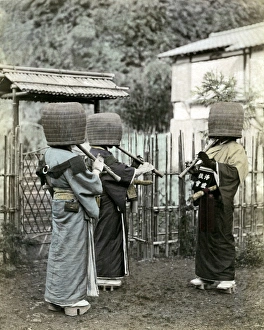 Nineteenth Gallery: Komuso Buddhist monks, Japan