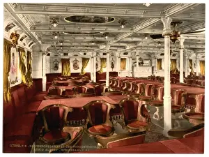 Konig Prints: Konig Albert, dining room, first class, North German Lloyd