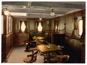 Konig Albert, smoking cabin, second class, North German Lloy Konig Albert, smoking cabin, second class, North German Lloy