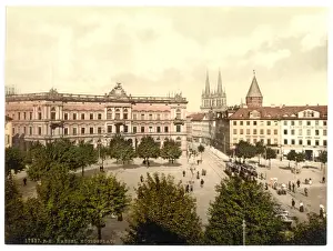 Hesse Nassau Prints: Konigsplatz, Cassel (i. e. Kassel), Hesse-Nassau, Germany