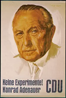 1957 Collection: Konrad Adenauer Campaign Poster