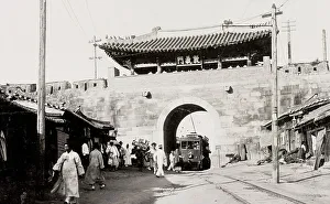 No Person Prints: Korea: gateway in Seoul