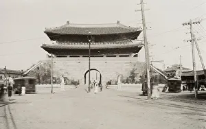 Korea: gateway and street, Seoul