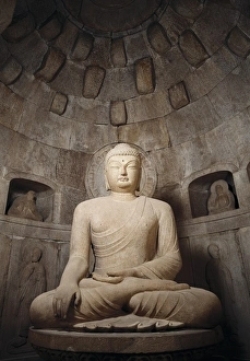 KOREA. Seokguram Grotto. Bulguksa Temple. Seated KOREA. Seokguram Grotto. Bulguksa Temple. Seated