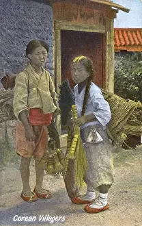 Cleaners Prints: Korean Villagers - Street sellers?