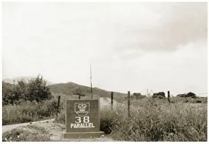 Formed Collection: Korean War era - Commonwealth Sign - The 38th parallel north