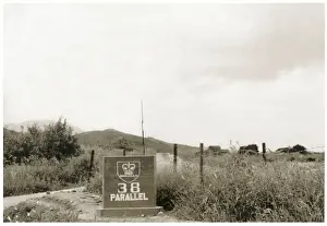 Commonwealth Prints: Korean War era - Commonwealth Sign - The 38th parallel north