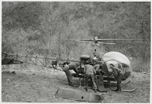 Images Dated 23rd August 2016: Korean War - Sioux helicopter