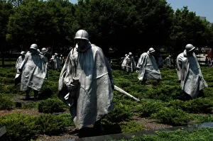 Steel Gallery: Korean War Veterans Memorial (1995). Washington D.C. United