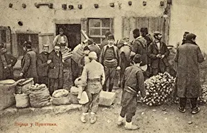 Merchants Prints: Kosovo - Street Market at Pristina