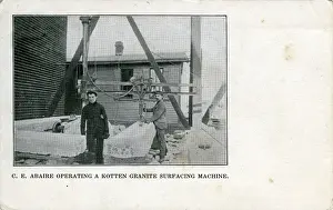 Surfacing Prints: Kotten Granite Surfacing Machine, New York