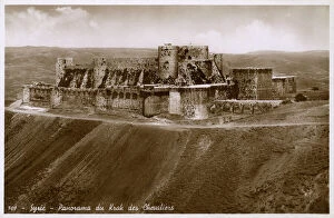 Unesco Collection: Krak des Chevaliers, famous Crusader Castle near Homs, Syria