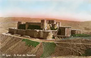 Castles Prints: Krak des Chevaliers in Syria