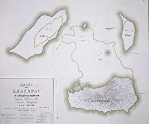 Volcano Prints: Krakatau map