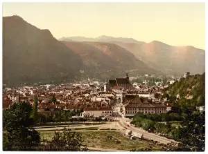 Kronstadt Prints: Kronstadt, from Schlossberg, Hungary, Austro-Hungary