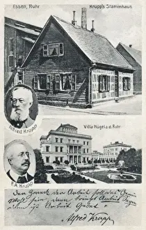 Birthplace Prints: Krupp family homes, Essen, Germany