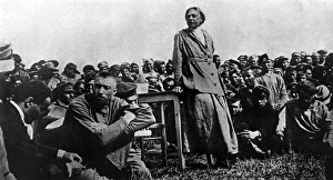 Krupskaya at the Front