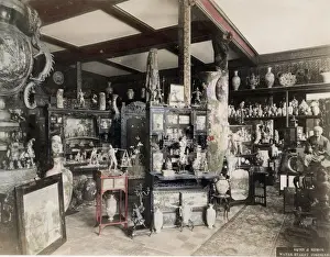 Stall Prints: Kuhn and Komor - tourist shop artifacts Water St Yokohama, J