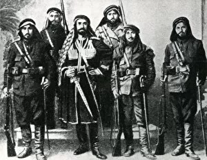 Images Dated 2nd December 2011: Kurdish soldiers in Turkish army, WW1