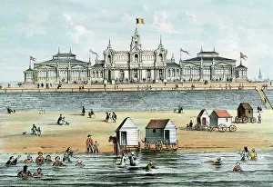 Kursaal Prints: The Kursaal Ostend, Belgium drawn from nature