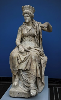 Campania Collection: Kybele. Formiae in Campania. C. 60 BC. Marble