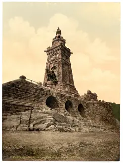 Thuringia Prints: Kyffhauser and monument, Thuringia, Germany