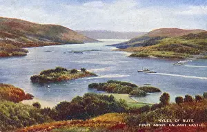 Bute Prints: Kyles of Bute from above Caladh Castle - Scotland