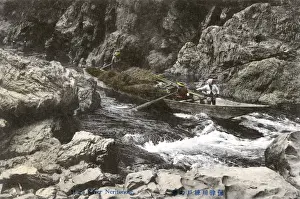 Rapids Prints: Kyoto, Japan - Rapids on the Hozugawa River