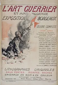Eaux Prints: L art guerrier et art moderne. Exposition Bordeaux, lithogra