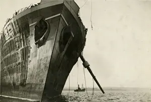 Towed Prints: L Atlantique, French luxury liner, Cherbourg, France