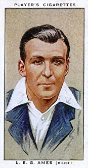 Ames Gallery: L E G Ames, Kent County and England cricketer