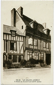 Images Dated 1st July 2016: L Hotel du Grand Cerf - Le Grand Andely, Les Andelys, France