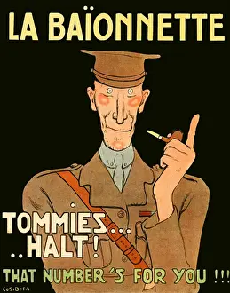 La Baionnette cover - French impression of British officer