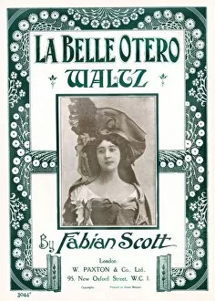 Images Dated 29th August 2017: La Belle Otero by Waltz - Music Sheet Cover