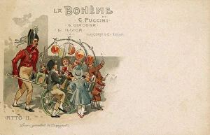 Images Dated 10th November 2016: La Boheme - Puccini - Act II - Toy Seller and Children