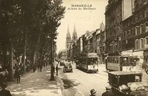 Eglise Prints: La Canebiere - the historic high street in the old quarter of Marseille
