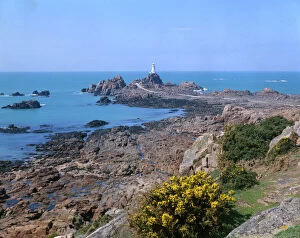 Channel Collection: La Corbiere Lighthouse, St Brelade, Jersey, Channel Islands