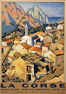 Places Collection: La Corse travel poster