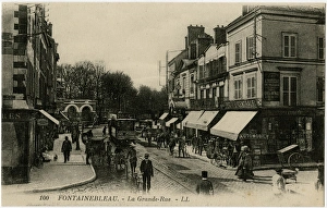 Cobblestones Collection: La Grande Rue - Fontainebleau, France