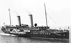 Llandudno Collection: La Marguerite paddle steamer at Llandudno