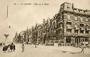 Beachfront Prints: La Panne - Belgium - Grand Seafront houses