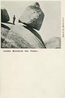 Images Dated 17th July 2019: La Piedra Movediza balancing rock, Tandil, Argentina