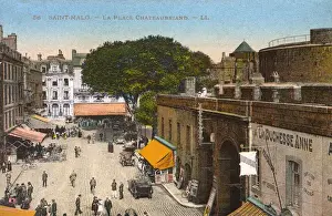 Chateaubriand Prints: La Place Chateaubriand - Saint Malo, Brittany, France