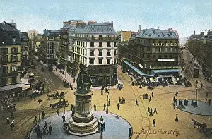 Clichy Prints: La Place Clichy, Paris, France