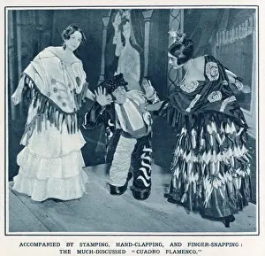 Dances Prints: La Rubia de Jerez, Mate y Maria de Albaicin and Mate El Sin Pies performing the Cuadro