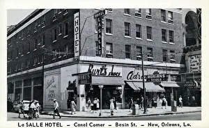 Shoe Prints: La Salle Hotel, Canal Corner, Basin Street, New Orleans