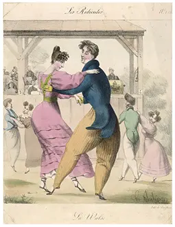 Mockery Prints: LA Valse, Circa 1830