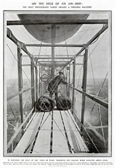 Edouard Prints: La Ville de Paris - Airship 1907
