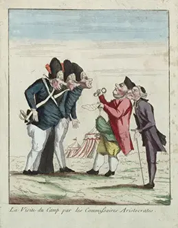 La visite du camp par les commissaires aristocrates