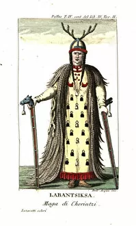 Antlers Collection: Labantsiksa, shaman of the Khorintzi Buryats